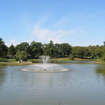 Fountain at Harleigh Cemetery